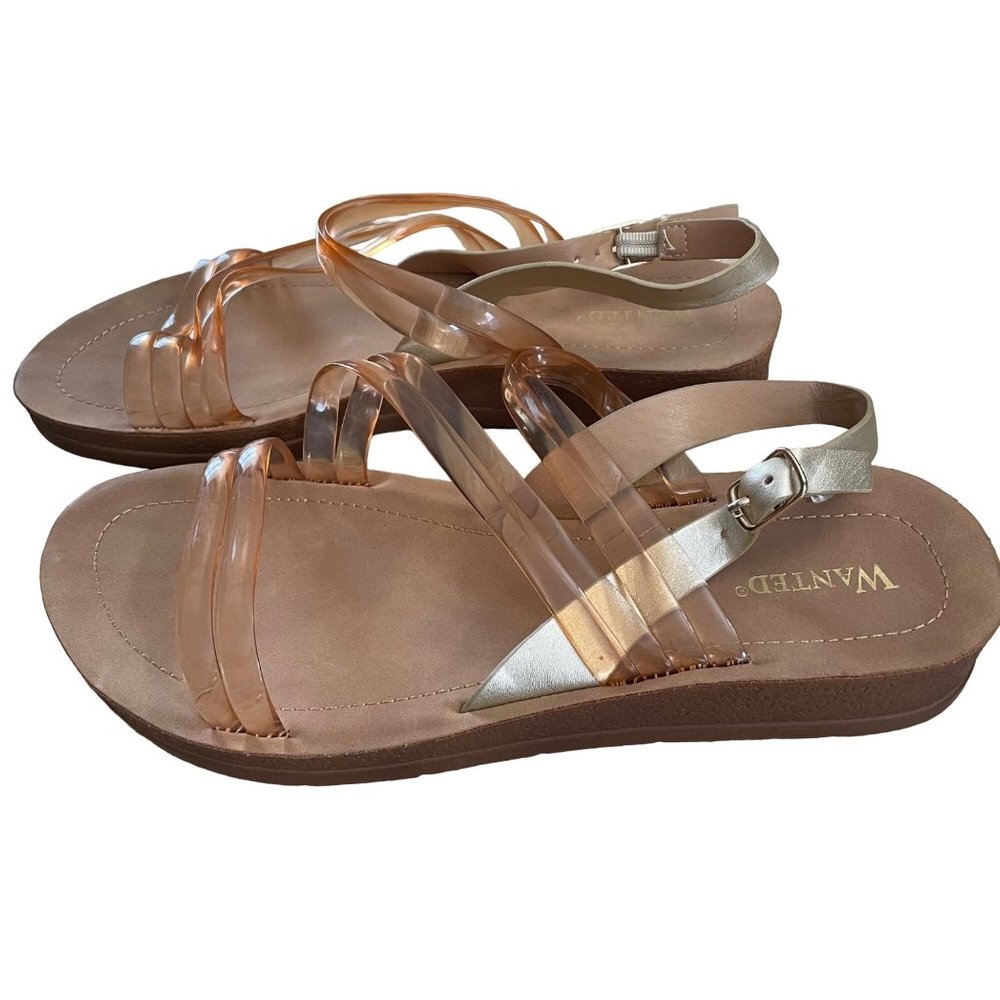 Wanted Cannon Jelly Sandals Size 8